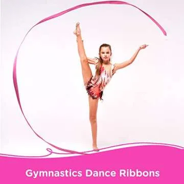 HiUnicorn 12PCS Rainbow Dance Wands Ribbon Streamers for Kids Gymnastics Rhythmic Dancing Twirling Sticks Silks Wands for Girls Circus Carnival Birthday Party Favors Rewards Gift