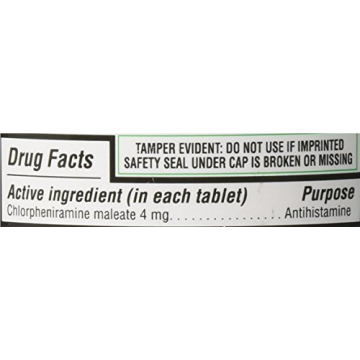 Major 4 Hour Allergy Tablets Chlorpheniramine Maleate 4mg