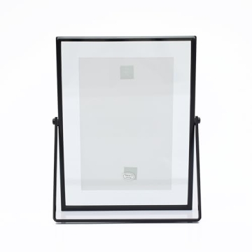 MIMOSA MOMENTS Black Metal Floating 5x7 Picture Frame