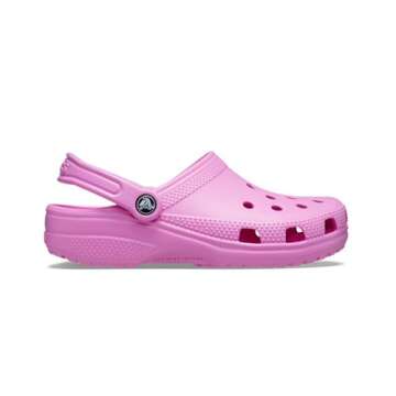 Crocs Unisex-Adult Classic Clogs (Best Sellers), Taffy Pink, 6 Men/8 Women