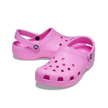 Crocs Unisex-Adult Classic Clogs (Best Sellers), Taffy Pink, 6 Men/8 Women