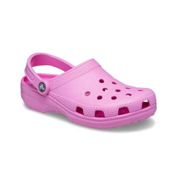 Crocs Unisex-Adult Classic Clogs (Best Sellers), Taffy Pink, 6 Men/8 Women