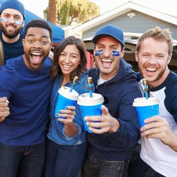 4Johor Football Straw Covers for Stanley Cups 4Pcs