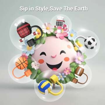 4Johor Football Straw Covers for Stanley Cups 4Pcs