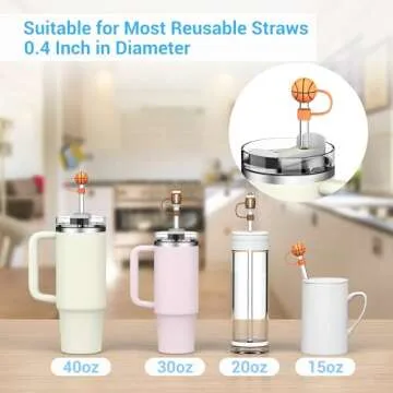 4Johor Football Straw Covers for Stanley Cups 4Pcs