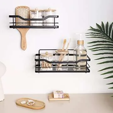 Fixwal Elegant Bamboo Bathroom Accessories Set of 6