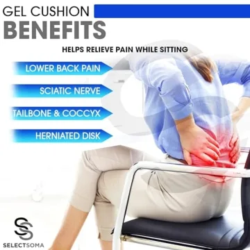 SelectSoma Large Gel Cushion for Pain Relief and Comfort