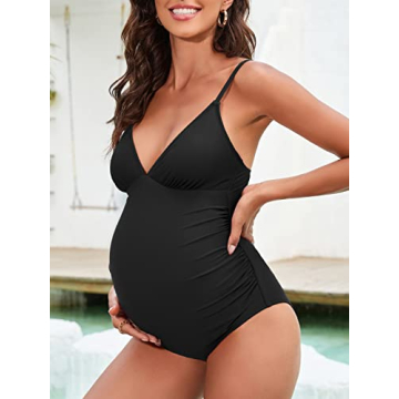 CUPSHE Maternity Swimsuit Stylish Comfortable Pregnancy Swimwear