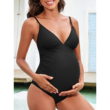 CUPSHE Maternity Swimsuit Stylish Comfortable Pregnancy Swimwear