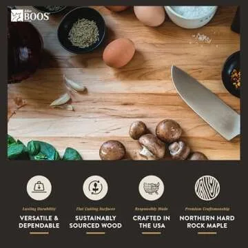 John Boos 20" Maple Cutting Board with Finger Grips