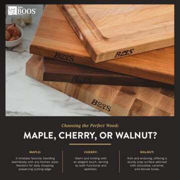 John Boos 20" Maple Cutting Board with Finger Grips