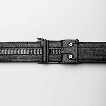 KORE Tactical Gun Belt | X7 Buckle & Black Reinforced Tactical Belt (Fits 24" to 54")