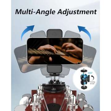 Guitar Head Phone Holder Mount for Easy Video Recording