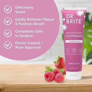 Dr. Brite Kids Fluoride-Free Toothpaste, 3 Pack