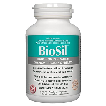 BioSil by Natural Factors, Hair, Skin, Nails, Supports Healthy Growth and Strength, Vegan Collagen, ...