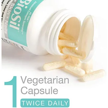 BioSil by Natural Factors, Hair, Skin, Nails, Supports Healthy Growth and Strength, Vegan Collagen, Elastin and Keratin Generator, 120 Capsules