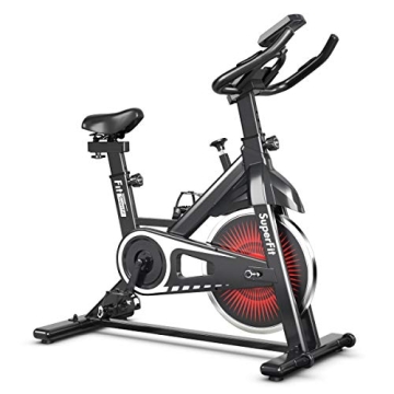 Goplus Indoor Cycling Bike – Silent and Adjustable Exercise Bike for Home Use