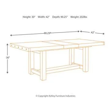 Stylish Ashley Tamilo Dining Room Table for Family Gatherings