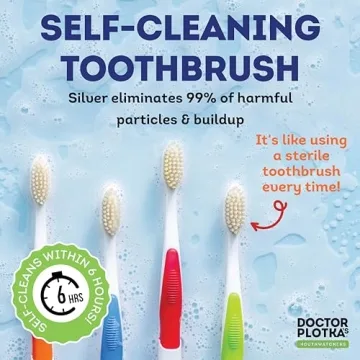 Dr Plotka’s Flossing Toothbrush for Sensitive Teeth 4 Pack