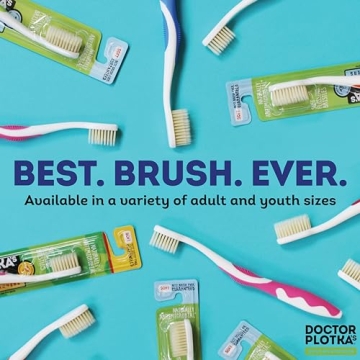 Dr Plotka’s Flossing Toothbrush for Sensitive Teeth 4 Pack