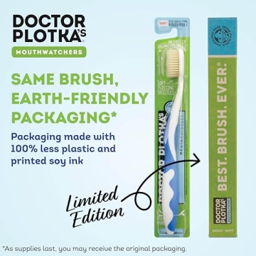 Dr Plotka’s Flossing Toothbrush for Sensitive Teeth 4 Pack