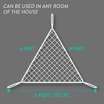 Prince Lionheart Jumbo Toy Hammock - Space-Saving Toy Storage