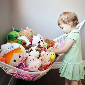 Prince Lionheart Jumbo Toy Hammock - Space-Saving Toy Storage