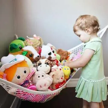 Prince Lionheart Jumbo Toy Hammock - Space-Saving Toy Storage