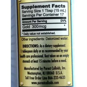 MesoGold ® 20 ppm Colloidal Gold 250 mL/8.45 Oz