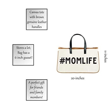 Ciao Tote Bag - Stylish Canvas with Leather Handles