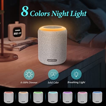 BUFFBEE Sound Machine for Sleep | 17 Sounds & Night Light
