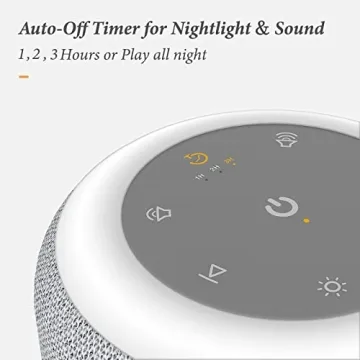 BUFFBEE Sound Machine for Sleep | 17 Sounds & Night Light
