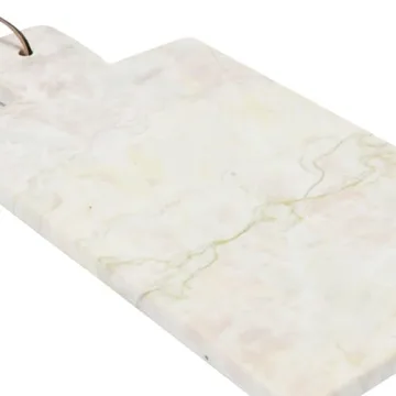 Sage Marble Cheese and Cutting Board with Leather Tie
