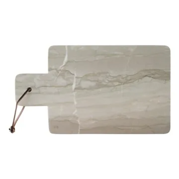 Sage Marble Cheese and Cutting Board with Leather Tie