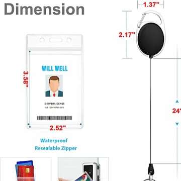 Durable ID Badge Holders for Work & Events