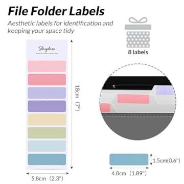 SKYDUE Accordion File Organizer, 5 Pocket Expanding File Folders with Pockets, Document Organizer, Portable Paper Organizer，School Office Supplies Black