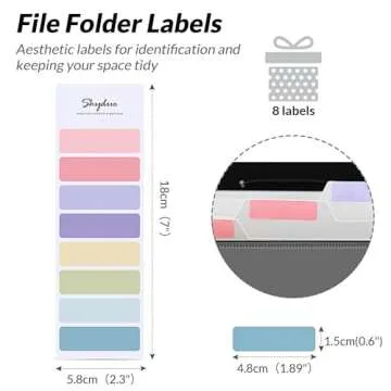 SKYDUE Accordion File Organizer, 5 Pocket Expanding File Folders with Pockets, Document Organizer, Portable Paper Organizer，School Office Supplies Black