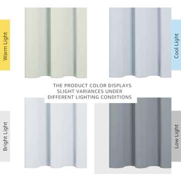 NICETOWN Window Treatment Thermal Insulated Grommet Room Darkening Curtains Drapes for Bedroom(2 Panels,42 by 63,Platinum-Greyish White)