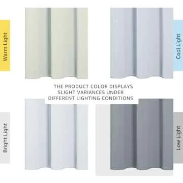 NICETOWN Window Treatment Thermal Insulated Grommet Room Darkening Curtains Drapes for Bedroom(2 Panels,42 by 63,Platinum-Greyish White)