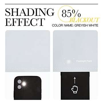 NICETOWN Window Treatment Thermal Insulated Grommet Room Darkening Curtains Drapes for Bedroom(2 Panels,42 by 63,Platinum-Greyish White)