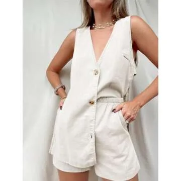 Tankaneo Womens Summer Vacation Outfits Beach Travel Cruise Resort Wear 2 Piece Short Sets Casual Tank Tops and Shorts