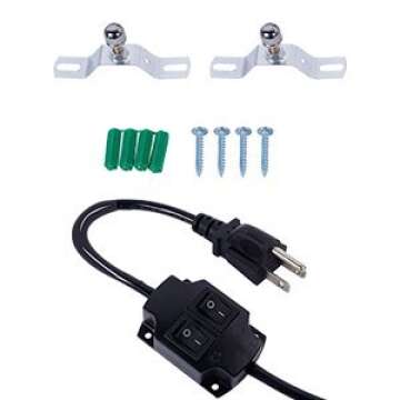 Mefeir 30" Barber Pole LED Light,Classic Style Hair Salon Barber Shop Open Sign,Rotating Red White Blue LED Strips,IP44 Waterproof Save Energy