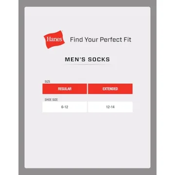 Hanes Men's Crew Socks - 14 Pairs of Double Tough Comfort