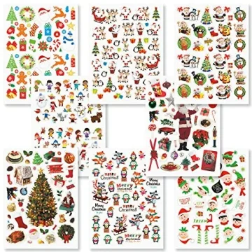 Current Christmas Sticker Variety Pack - 324 Assorted Stickers for Holiday Crafts, Journals, and Mor...