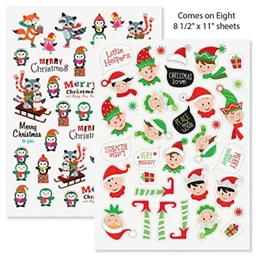 Current Christmas Sticker Variety Pack - 324 Assorted Stickers
