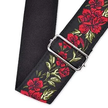 CLOUDMUSIC Crossbody Handbag Strap With Silver Clips