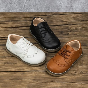 Meckior Toddler Dress Shoes Soft & Stylish - Ideal for Occasions