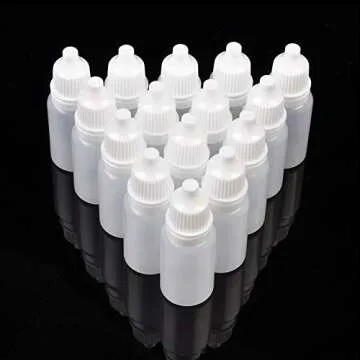 Jespeker 50 PCS No-Leak Squeezable 10ml Dropper Bottles