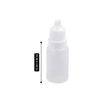 Jespeker 50 PCS No-Leak Squeezable 10ml Dropper Bottles