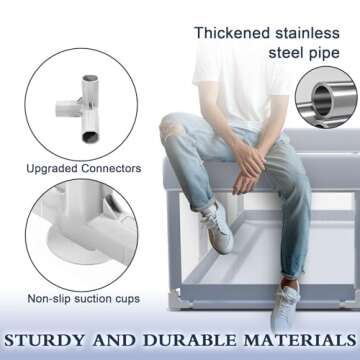 XVISHX Baby Playpen 65 x 50 Inch Durable Safe Play Space